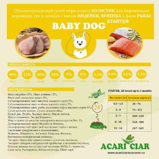 Корм Baby Dog Starter Holistic для собак